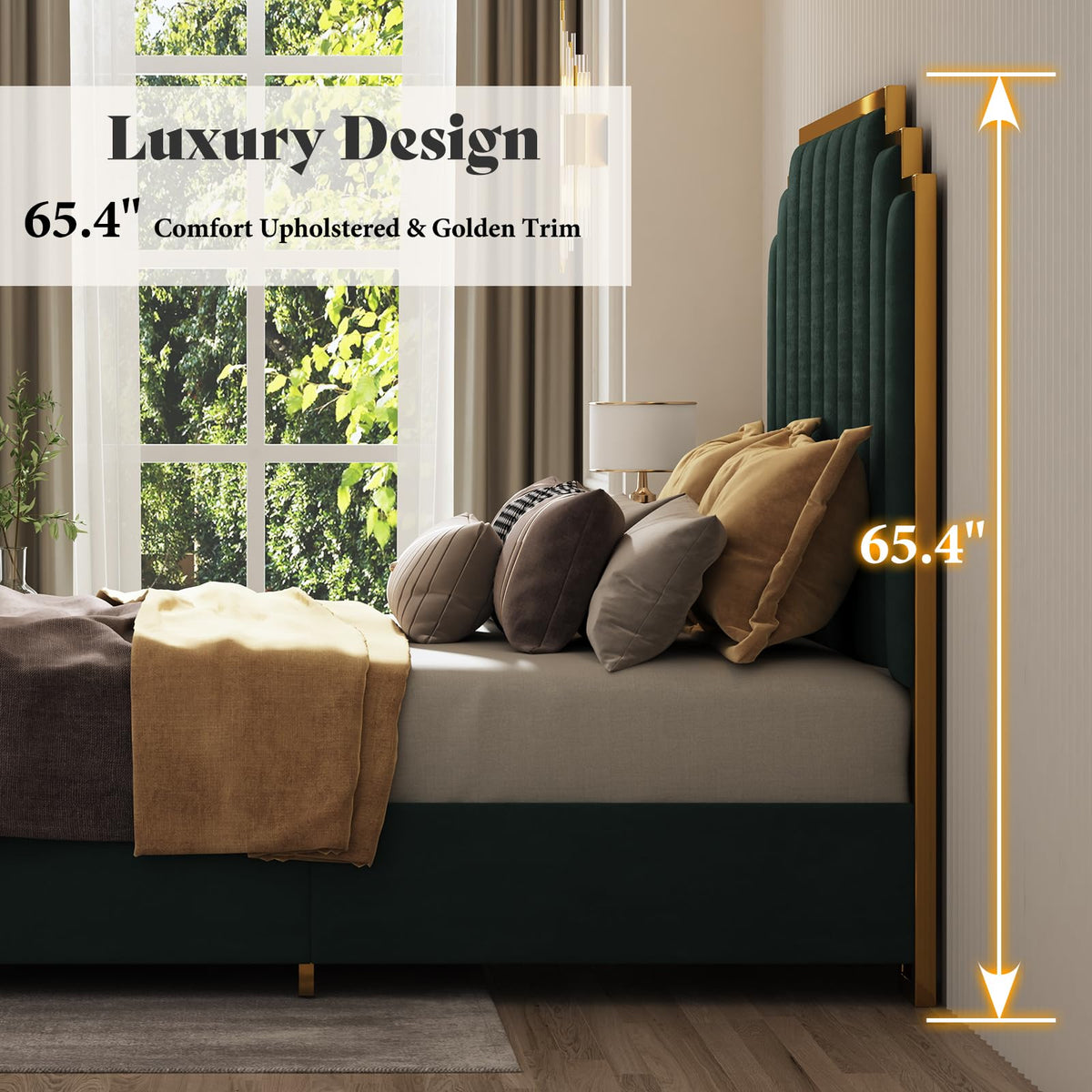 Majorelle California King Bed Frame - California King - Green