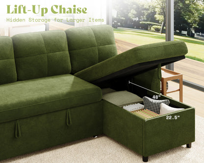 Vireli Convertible Sofa Bed Amerlife -Green