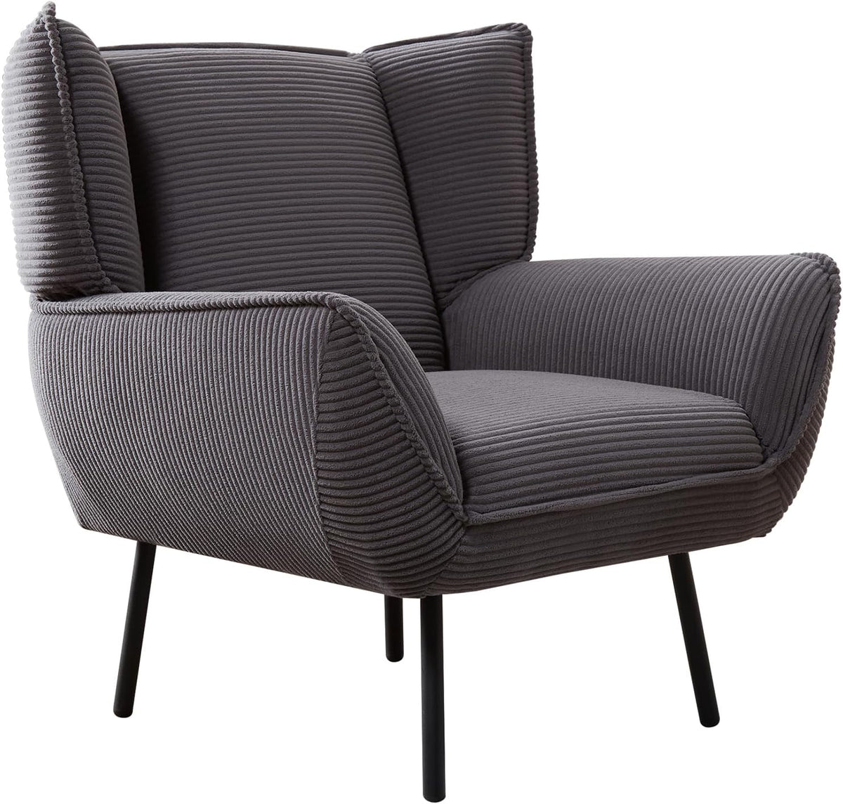 Accent Wingback Corduroy Chair