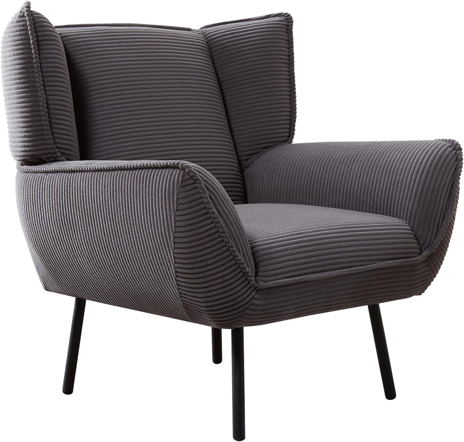 Accent Wingback Corduroy Chair