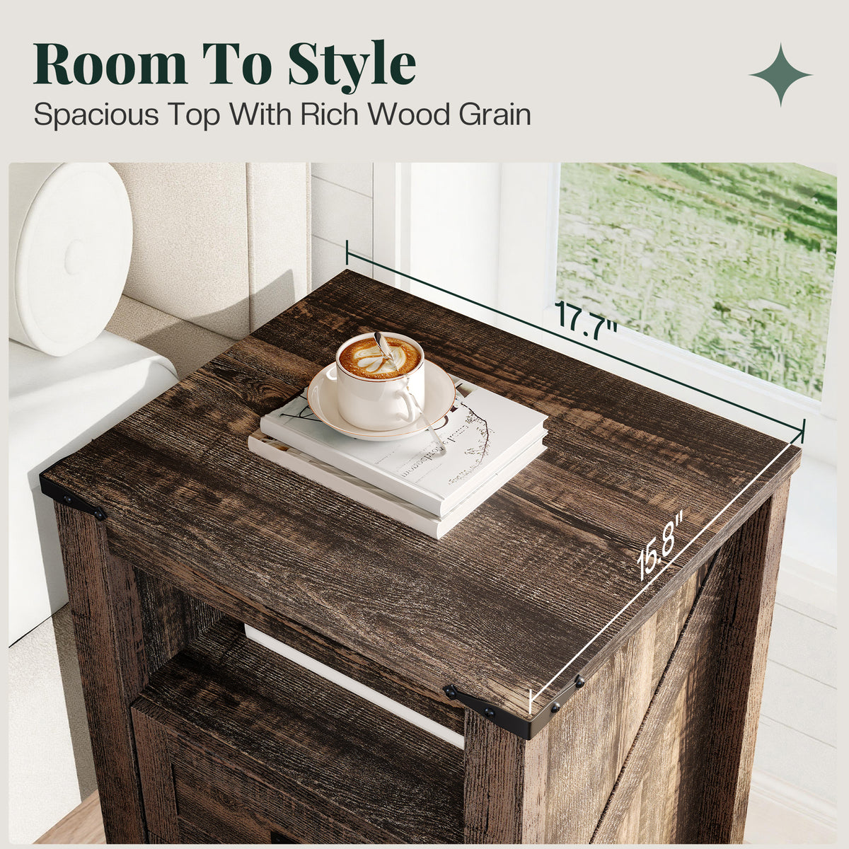Hub Nightstand Set of 2 Amerlife Black Oak