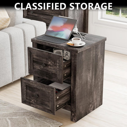 Scribe Storage Bed & 2 Nightstands 3-Piece Set King Black