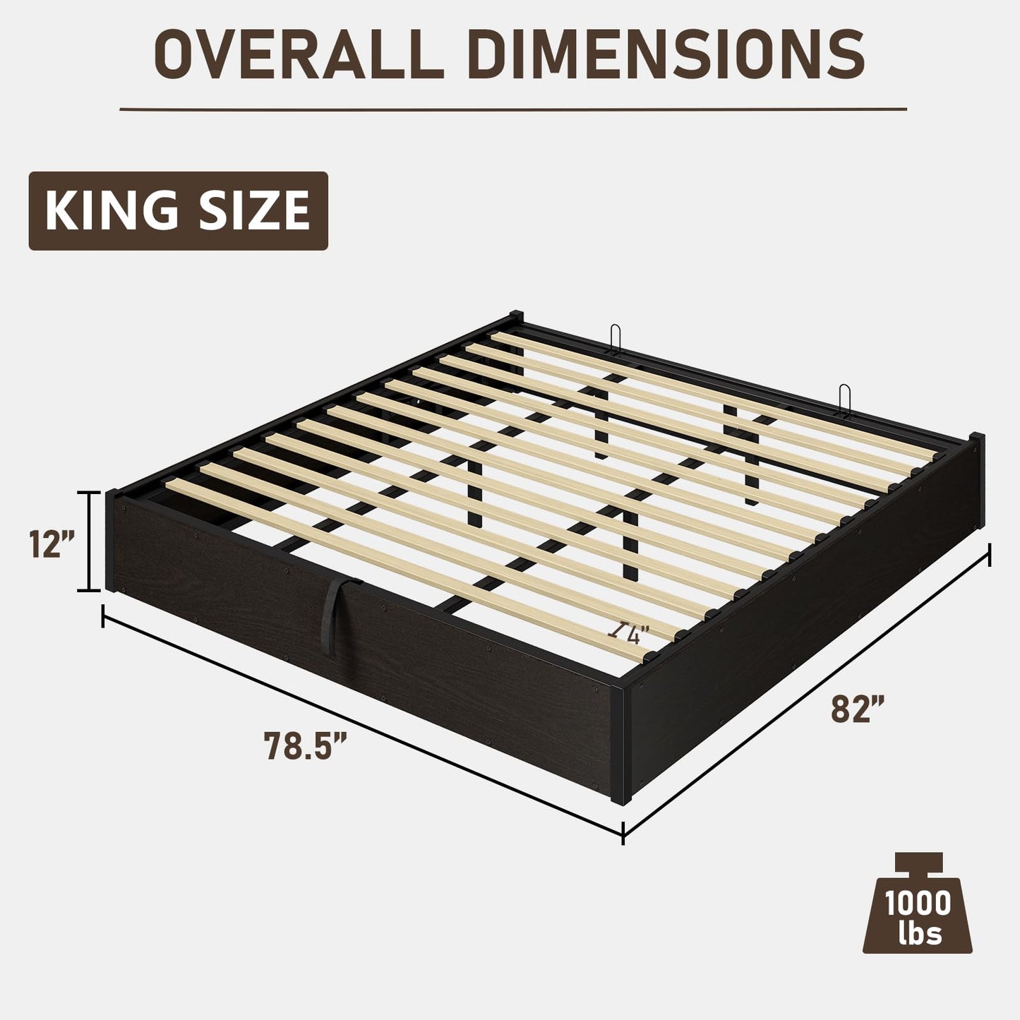 Cody Bedroom Storage Bed Set King Black