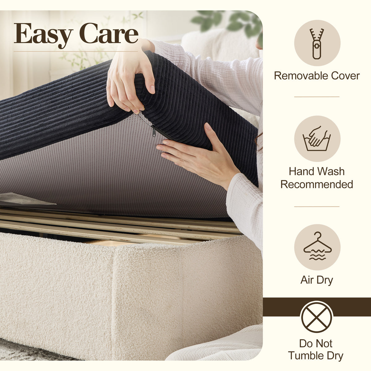 Fold 6-Inch Tri-Fold Folding Mattress-Queen-Black