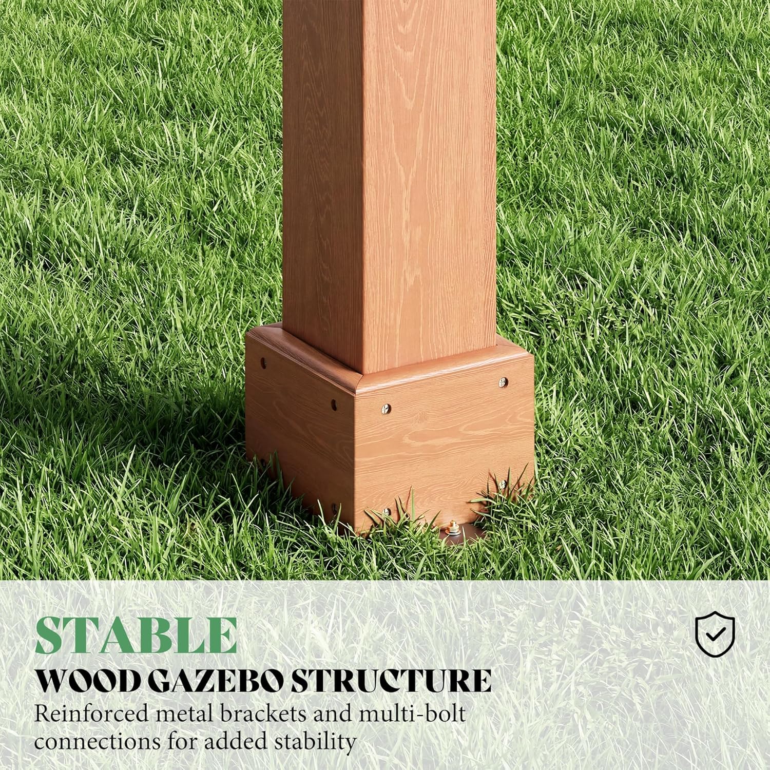 Cedrix Solid Cedar Wood Pergola-12X20