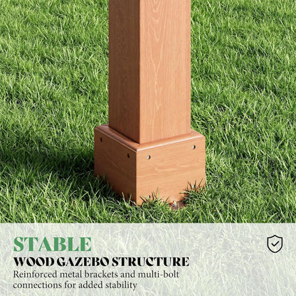 Cedrix Solid Cedar Wood Pergola-12X20