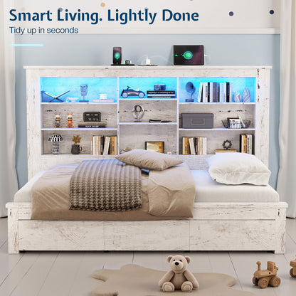 Beam Bed Frame Amerlife Twin / White