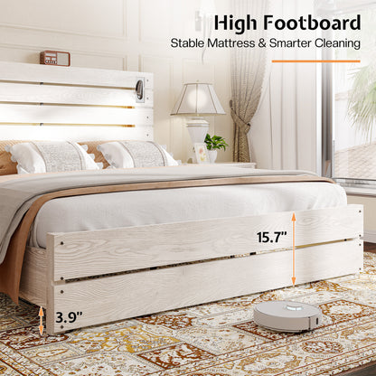 Ashford 51"H Bed Frame Amerlife / Ash White