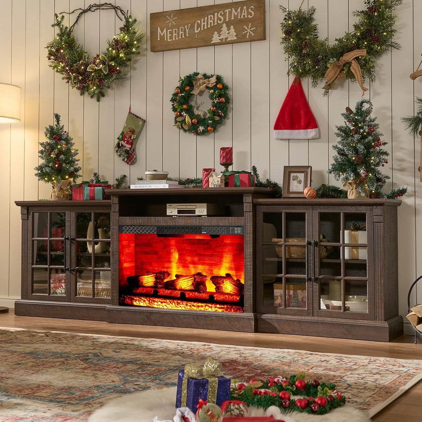Everwood 97" Fireplace TV Stand