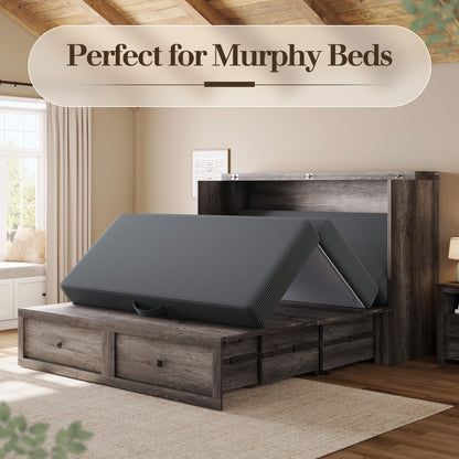 Fold 6-Inch Tri-Fold Folding Mattress-Full-Grey