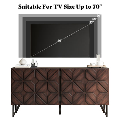 Cameo Acacia Wood Sideboard Cabinet
