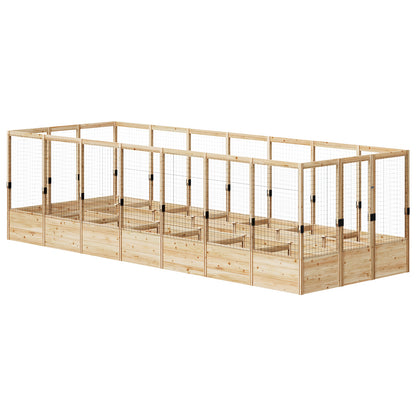 Poppy U-Shaped Fence Raised Bed - 15Grids