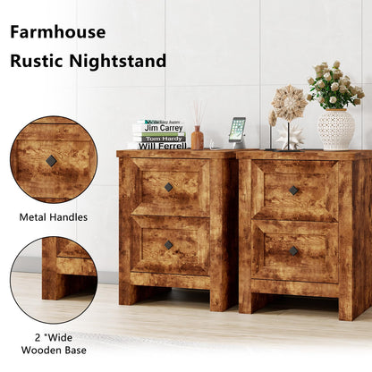 Scribe Storage Bed & 2 Nightstands 3-Piece Set Full Rustic Brown