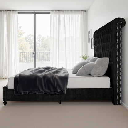 Curl Bed Frame Amerlife-Black