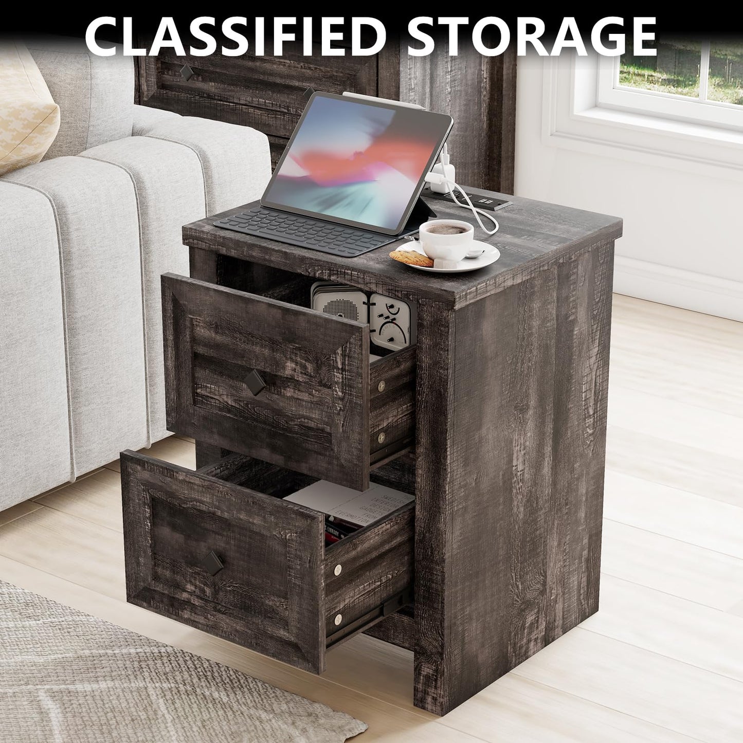 Cody Bedroom Storage Bed Set King Black
