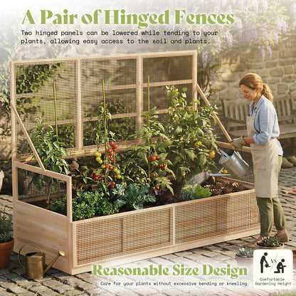 Lid Wood Raised Garden Bed 