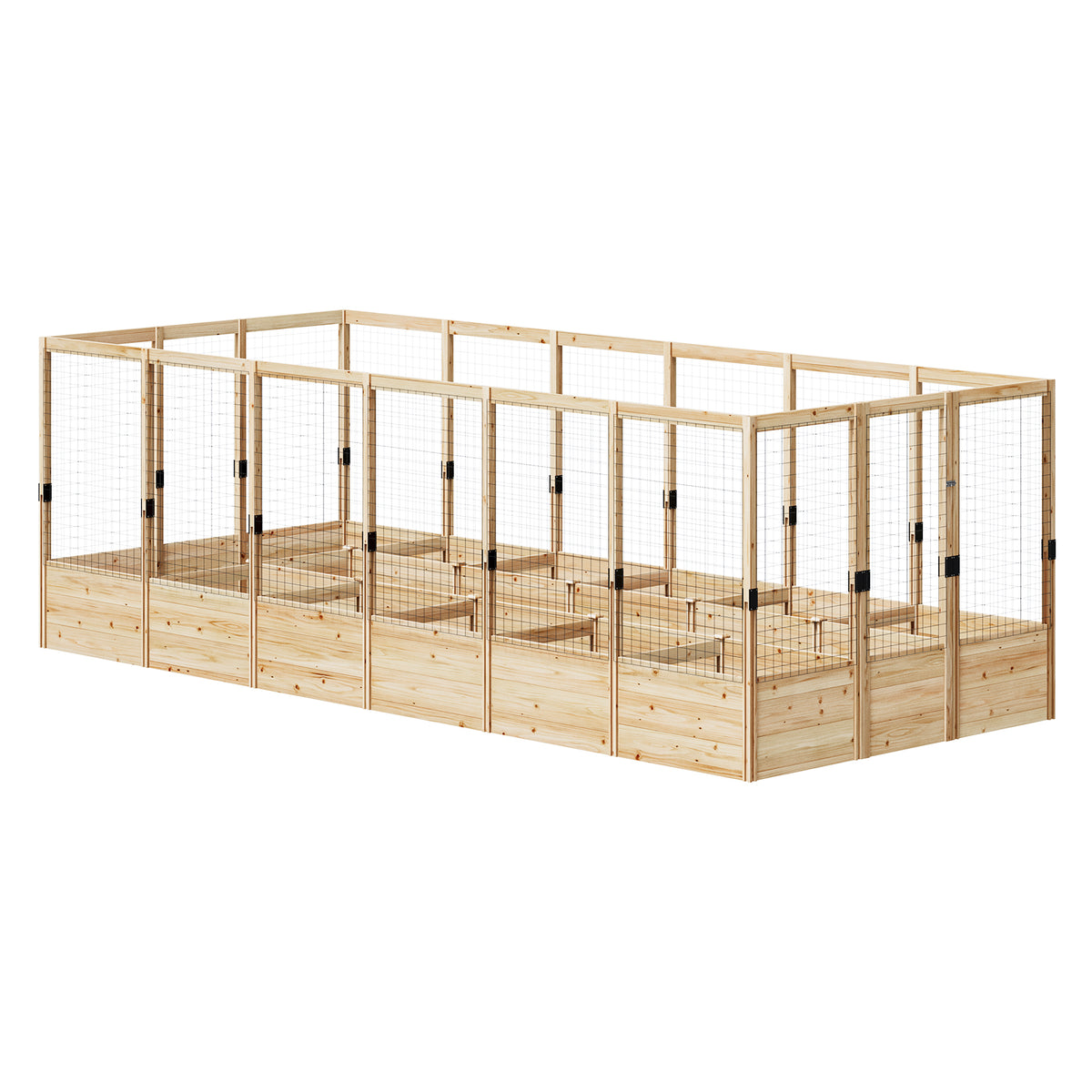 Poppy U-Shaped Fence Raised Bed - 13Grids