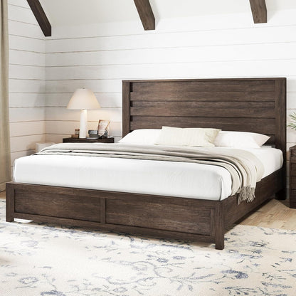 Sequoia Bedroom Set with Fluted Headboard-K-Gray