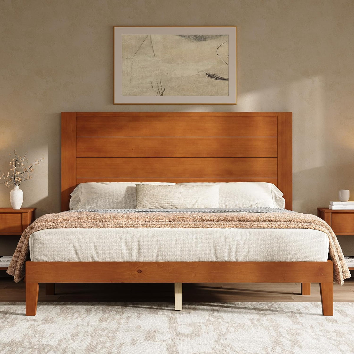 Fremont Wood Platform Bed Amerlife