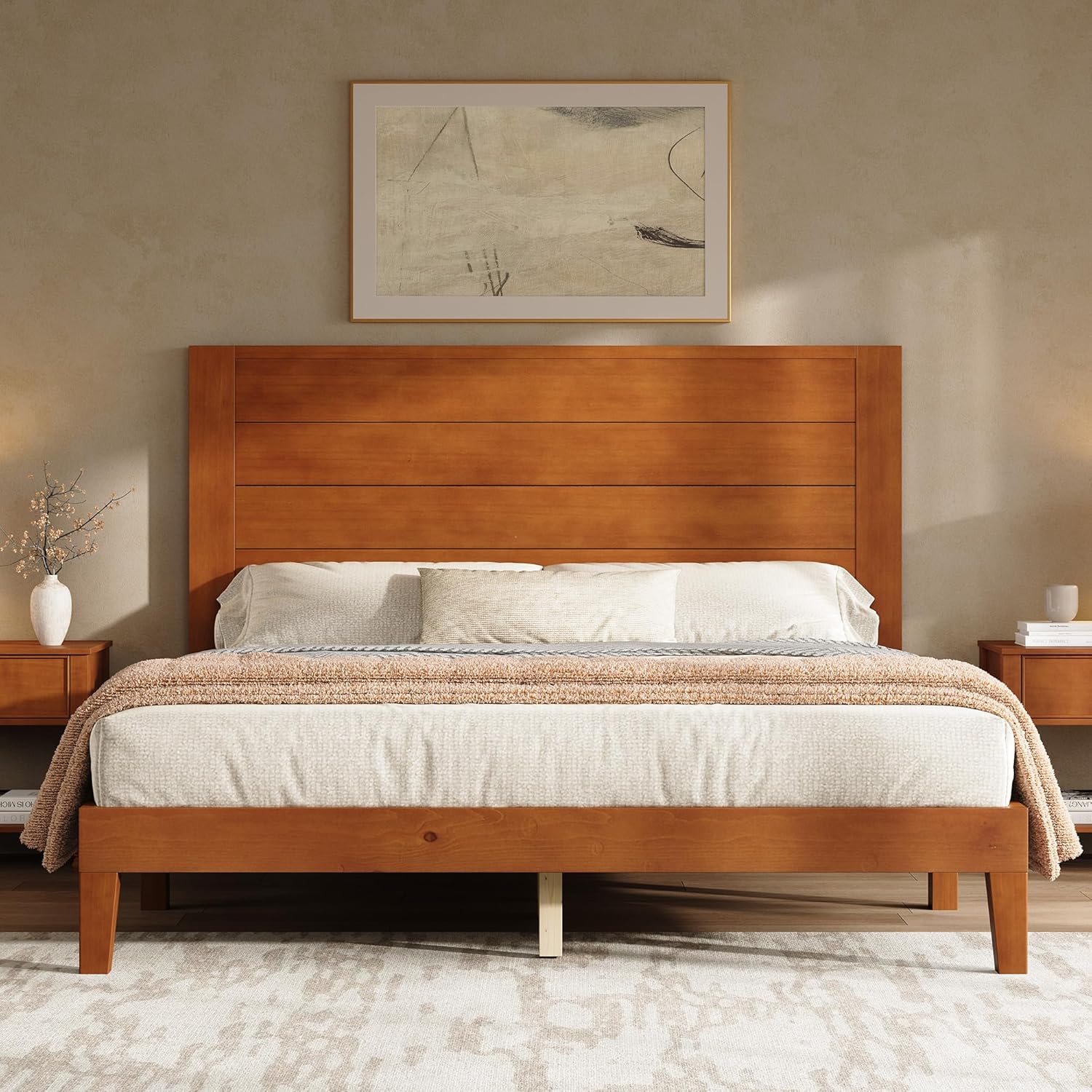 Fremont Wood Platform Bed Amerlife