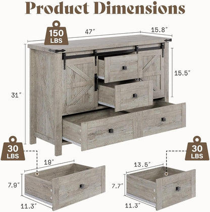 Alderman 3-Piece Bedroom Set Amerlife Full / Light Rustic Oak