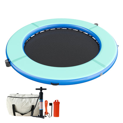 Nixie Inflatable Water Hammock-8*8FT / Circle / Green+Black