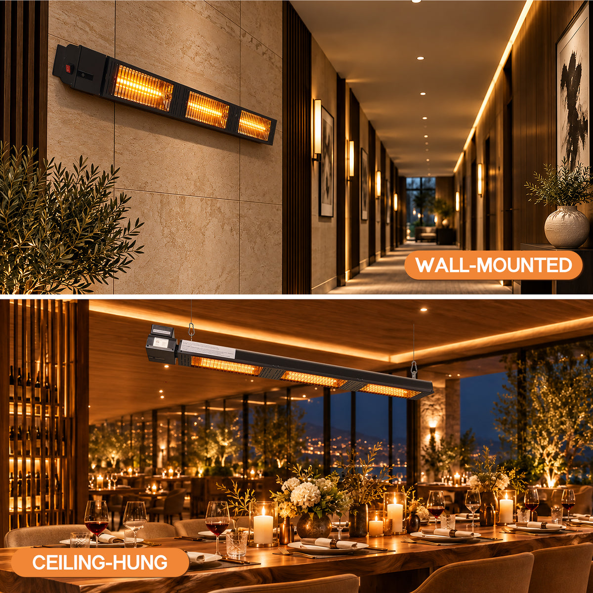 Soleil 4500W Electric Infrared Patio Heater