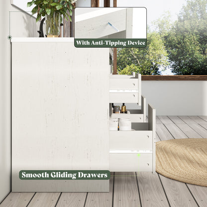 Bourbon Sliding Barn Vanity 24 inch Rustic White