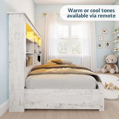 Beam Bed Frame Amerlife Twin / White