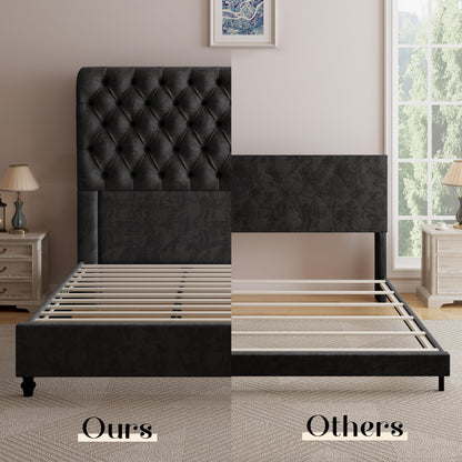 Curl Bed Frame Amerlife-Black