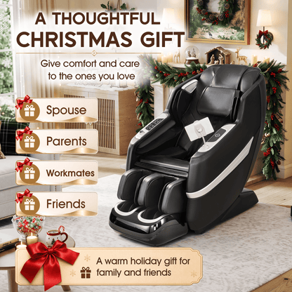 Smart 3D Zero Gravity Massage Chair-3D Massage Roller-Black