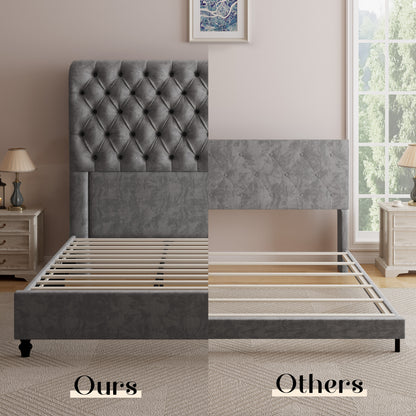 Curl Bed Frame Amerlife-Gray