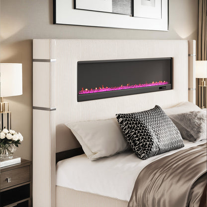 Chambers Bed Frame with Fireplace Amerlife-CM