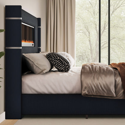 Chambers Bed Frame with Fireplace Amerlife-KH