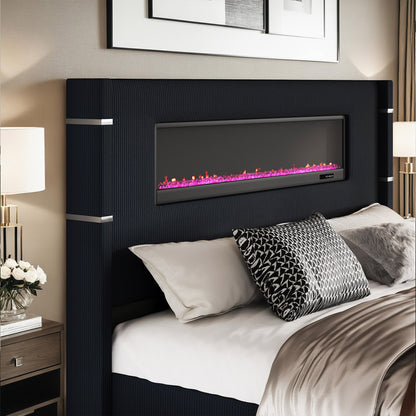 Chambers Bed Frame with Fireplace Amerlife-QH