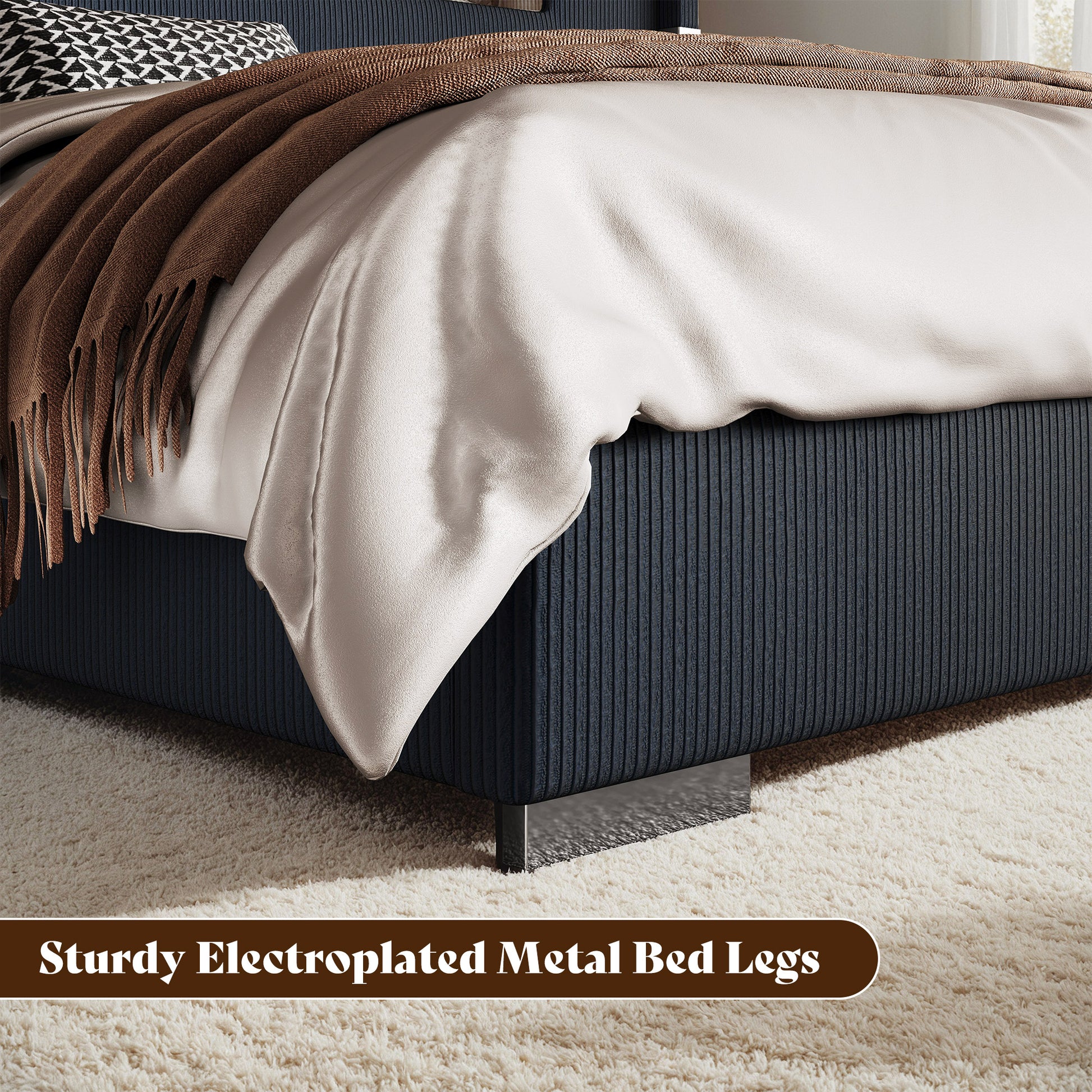 Chambers Bed Frame with Fireplace Amerlife-QH