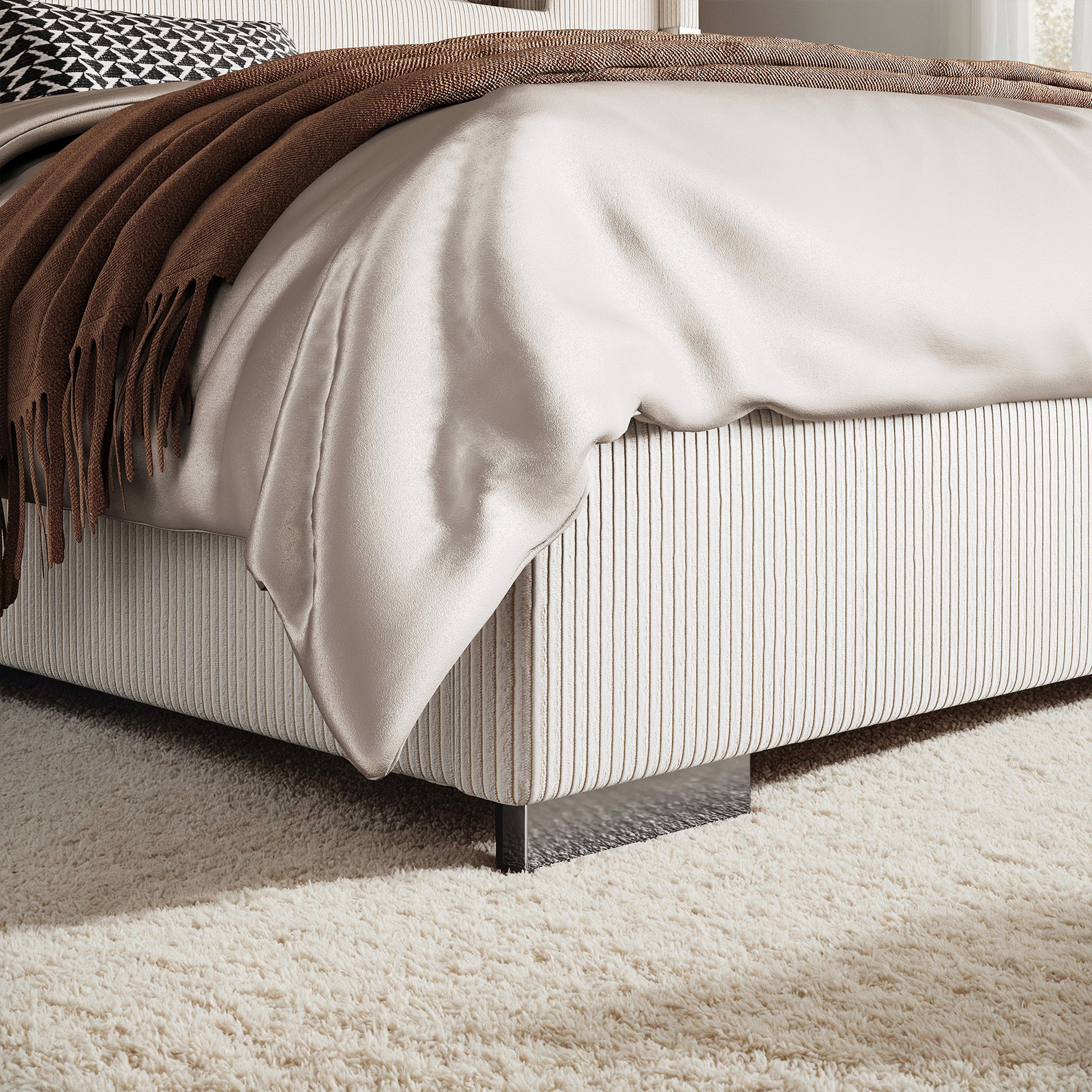 Chambers Bed Frame with Fireplace Amerlife-QM