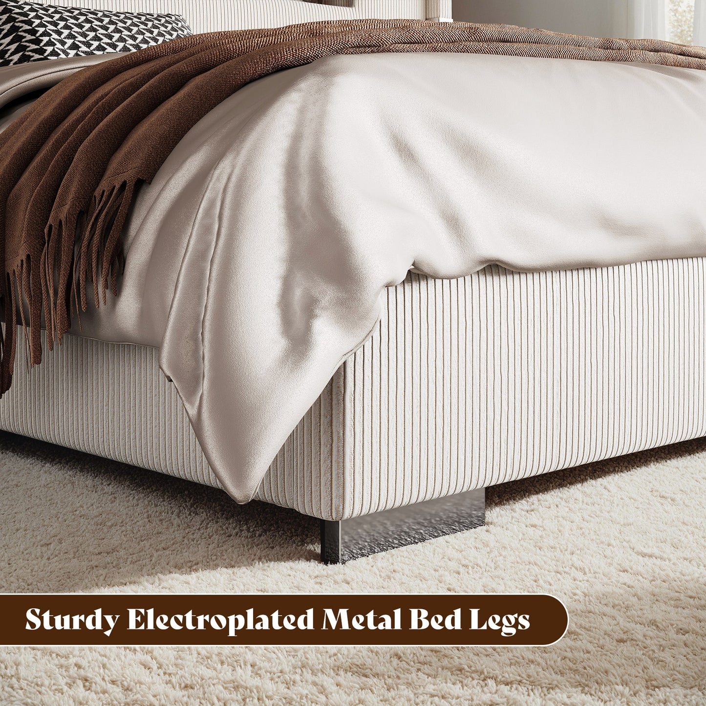 Chambers Bed Frame with Fireplace Amerlife-QM