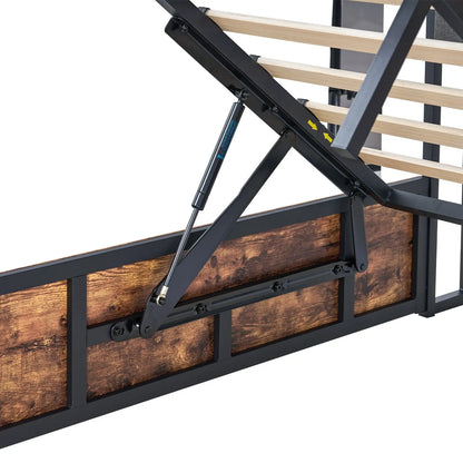 Reno Queen Lift Storage Bed - Amerlife