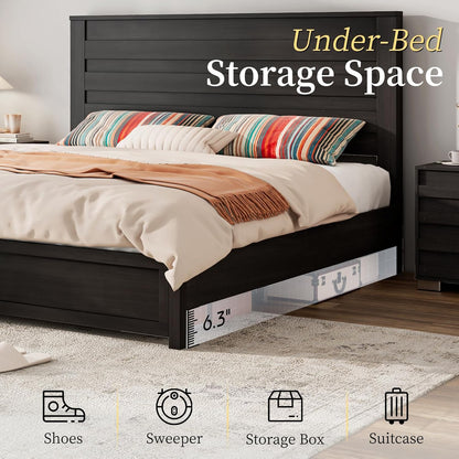 Sequoia 2-Piece Farmhouse Bedroom Set Full Black