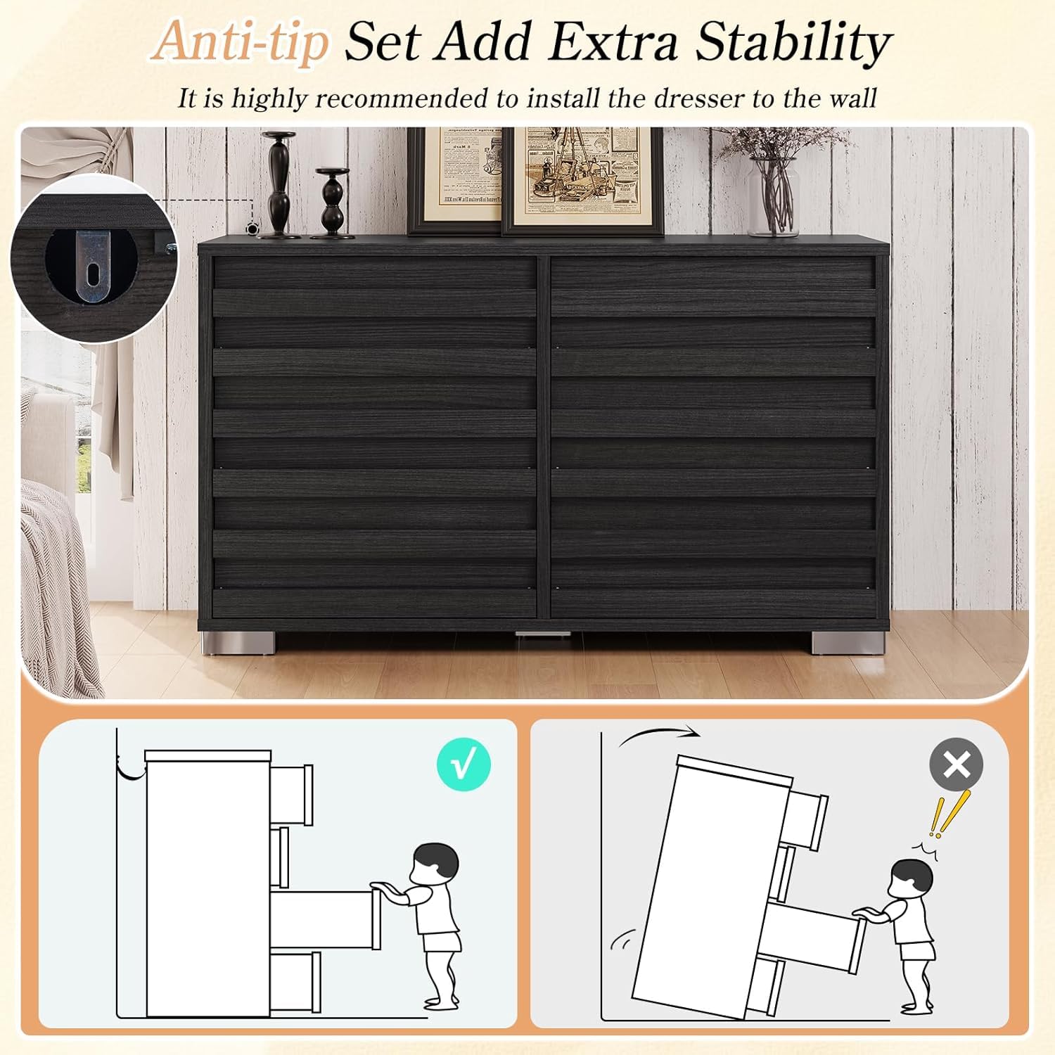 Sequoia 2-Piece Farmhouse Bedroom Set Queen Black