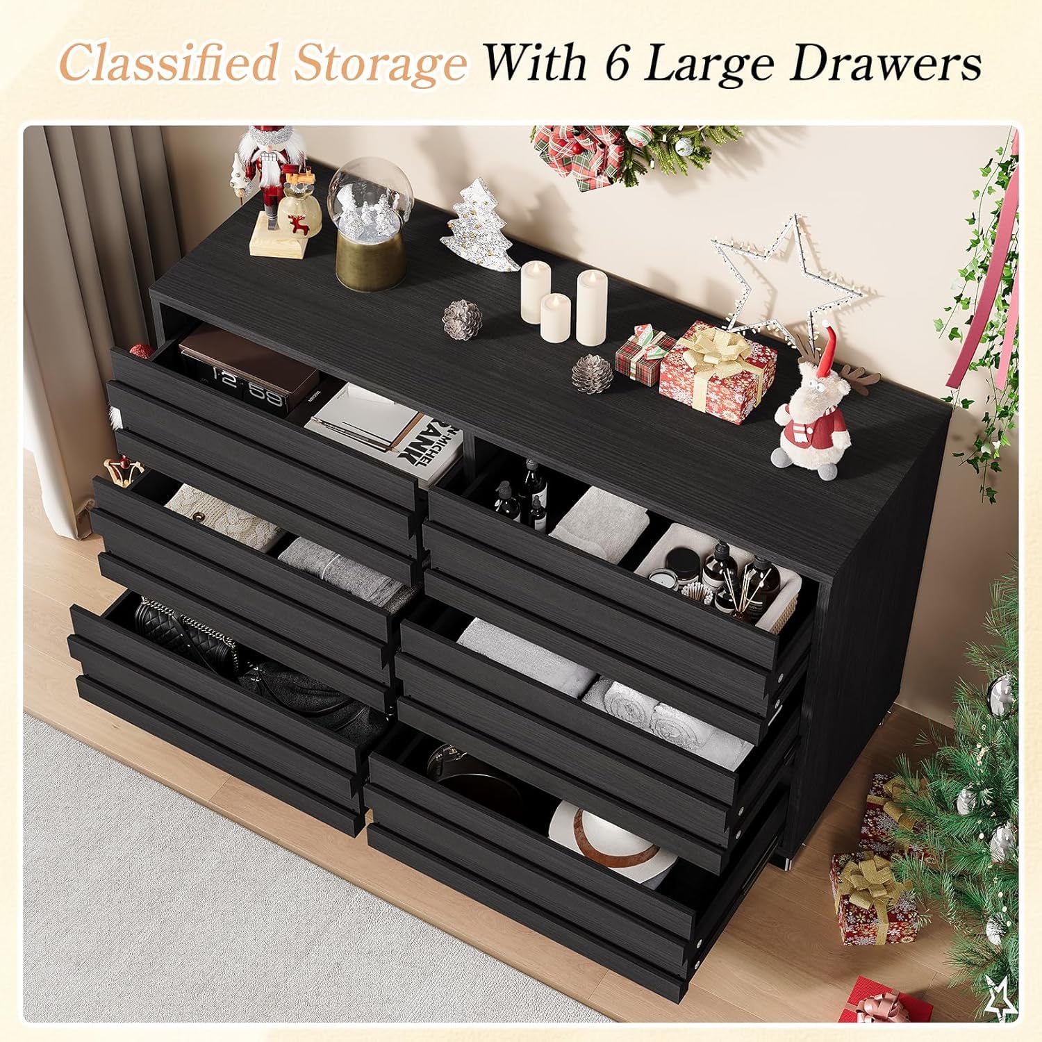 Sequoia 2-Piece Farmhouse Bedroom Set Queen Black