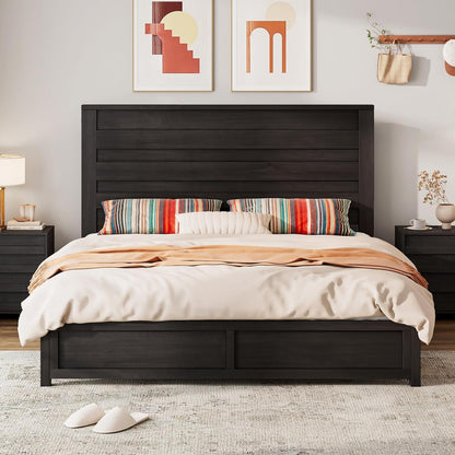 Sequoia Farmhouse 3-Piece Bedroom Set Full Black