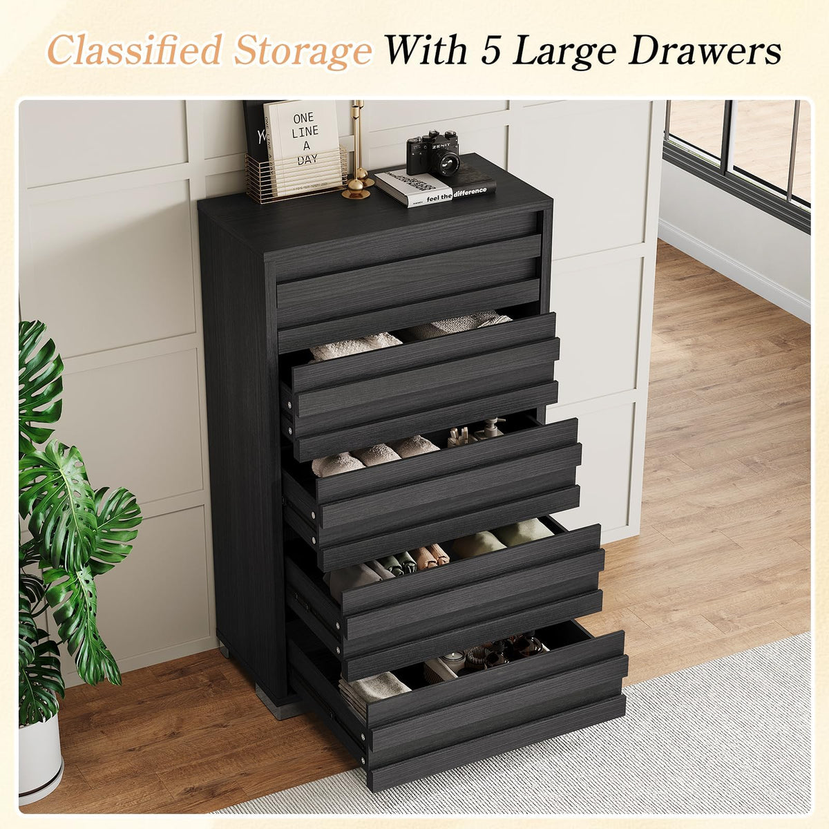 Sequoia Farmhouse 3-Piece Bedroom Set Full Black