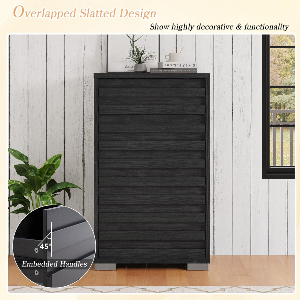 Sequoia Farmhouse 3-Piece Bedroom Set Full Black