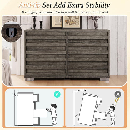 Sequoia Farmhouse 3-Piece Bedroom Set King Rustic Gray