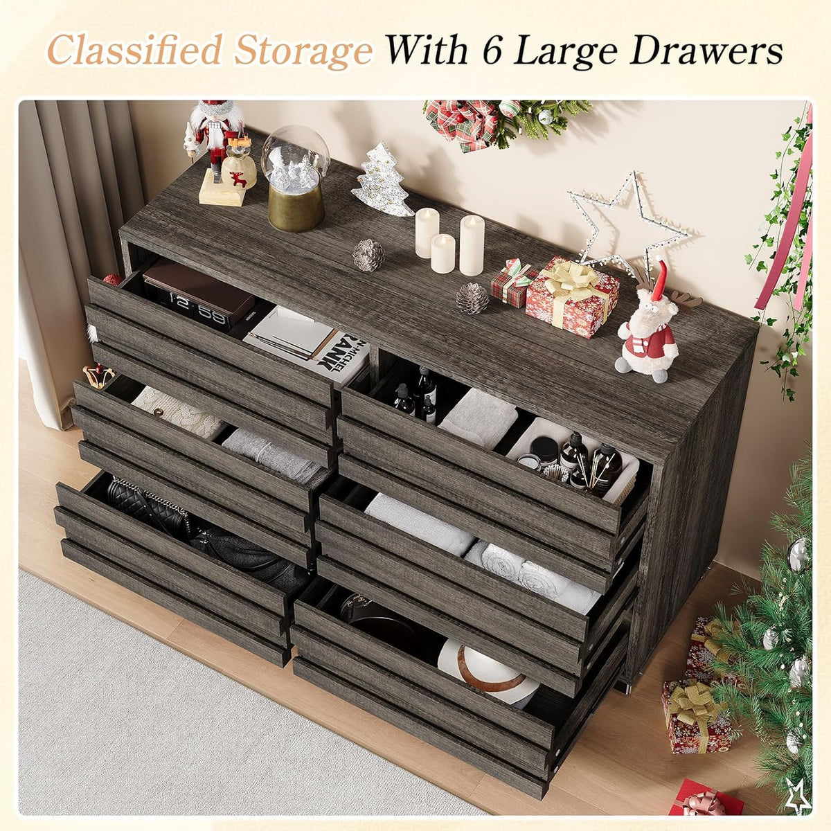 Sequoia Farmhouse 3-Piece Bedroom Set Queen Rustic Gray
