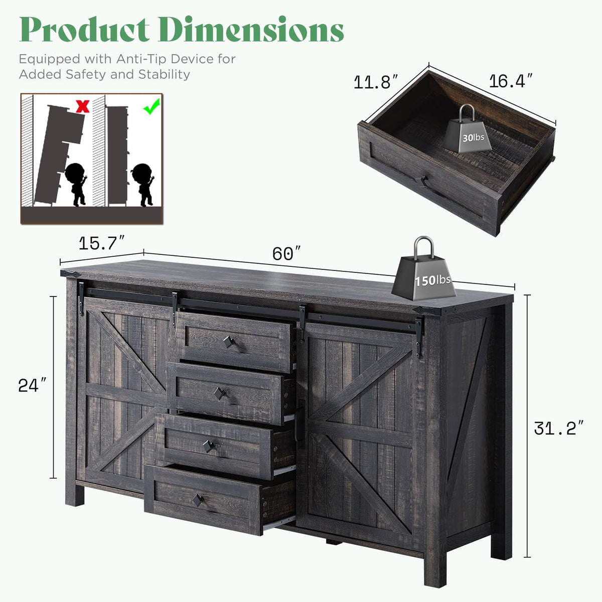 Alderman Farmhouse Bedroom Set Amerlife Full Size