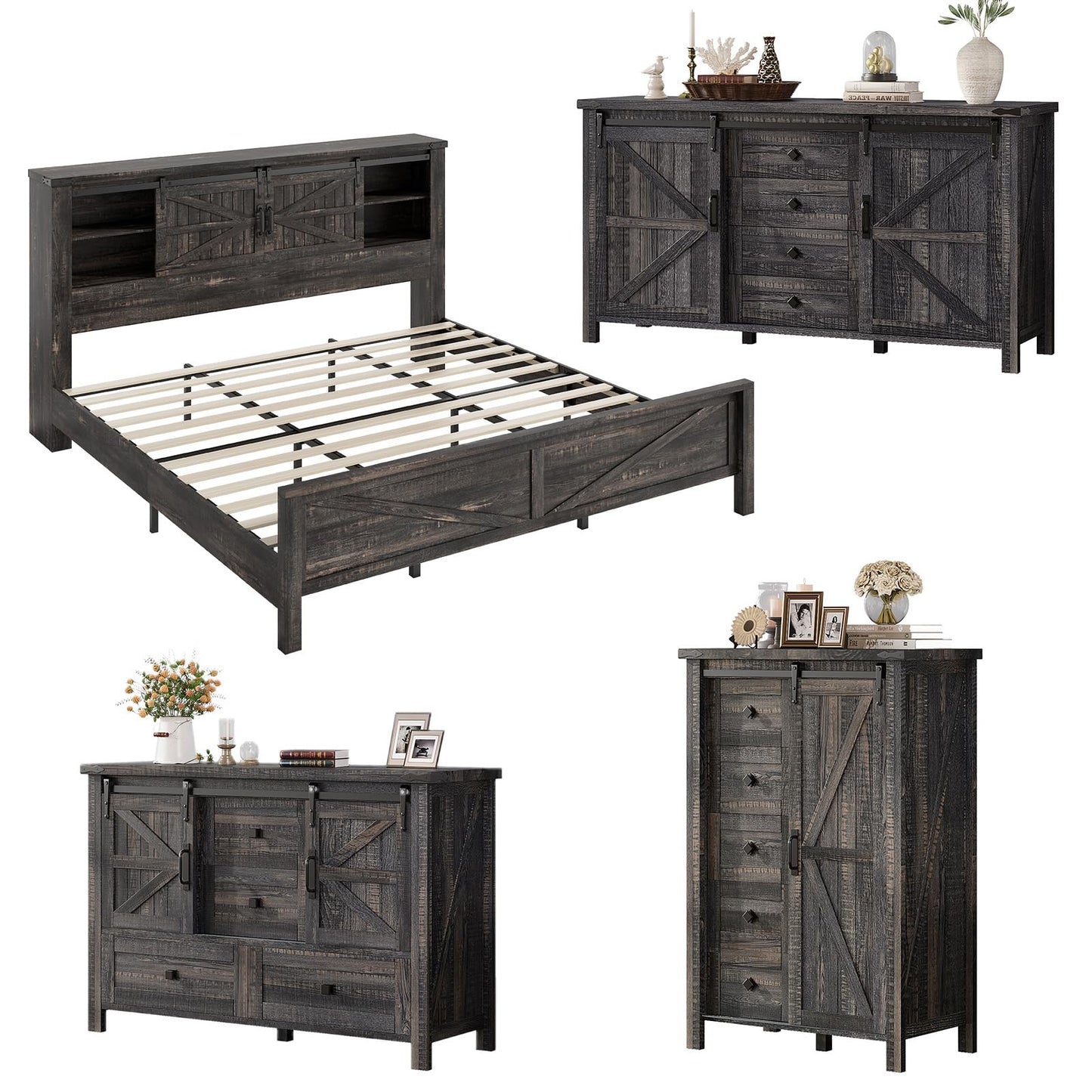 Alderman Farmhouse Bedroom Set Amerlife King Size