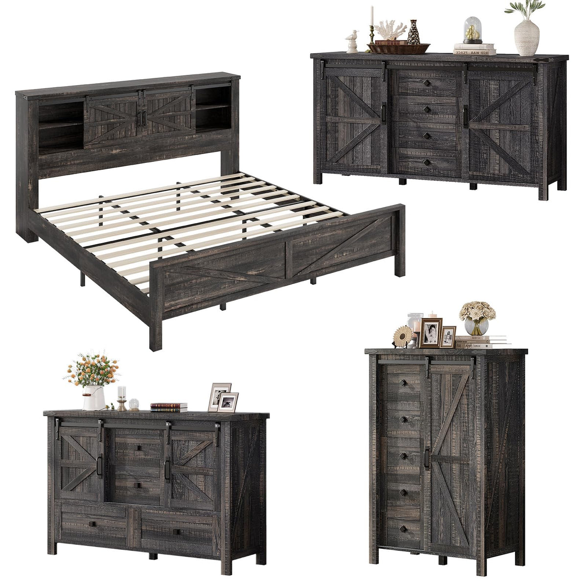 Alderman Farmhouse Bedroom Set Amerlife King Size